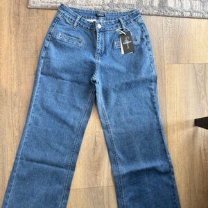 NEW Flamingals Wide Jeans Women Med